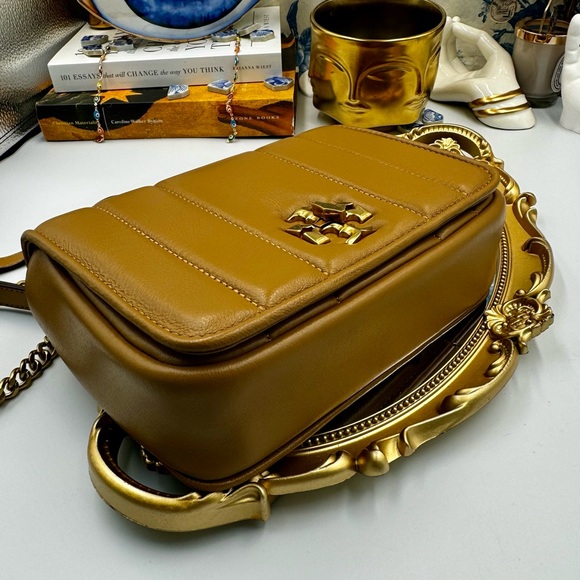 🆕 TORY BURCH 🧿 NWOT Kira Chain Shoulder Bag, Toasted Sesame - AUTHENTICATED - Picture 5 of 16